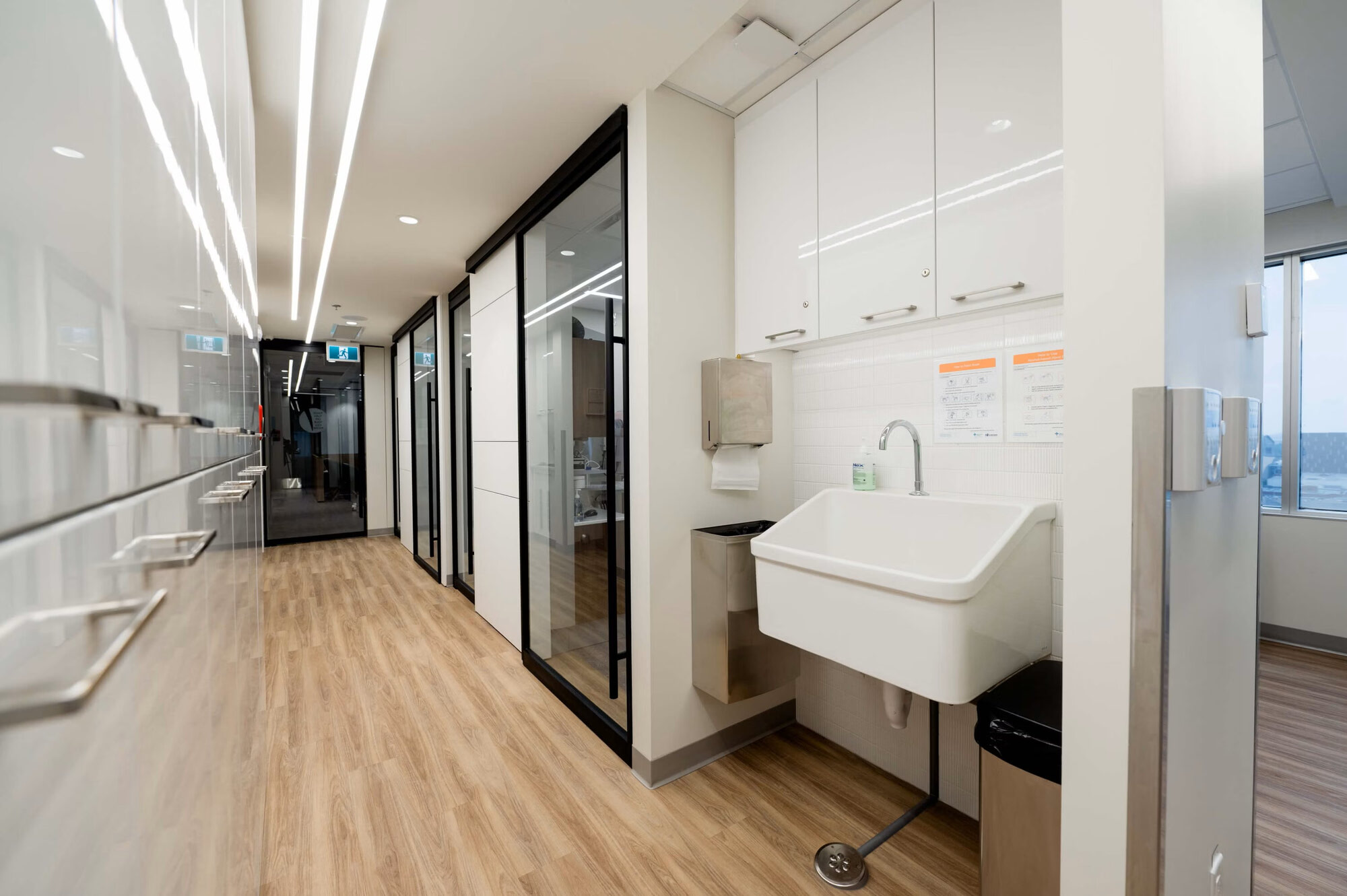 Dental clinic reception and waiting area