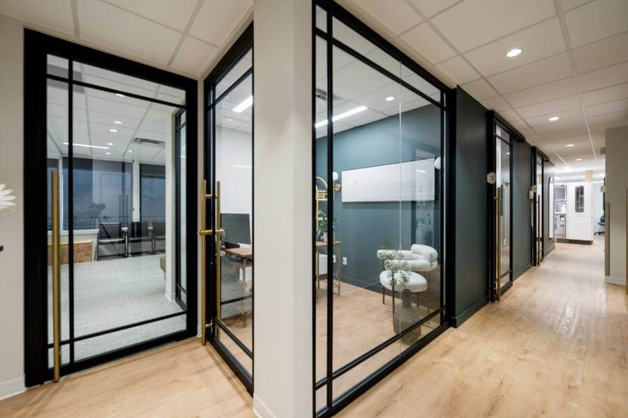 Dental clinic operatory with window daylight
